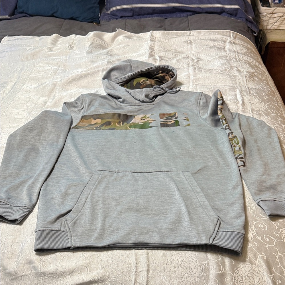 Under Armour Gray Hoodie with Camo Details